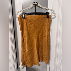 Anthropologie Mustard Pencil Skirt